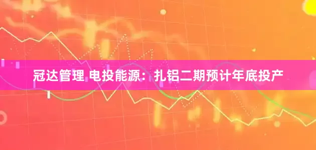 冠达管理 电投能源：扎铝二期预计年底投产